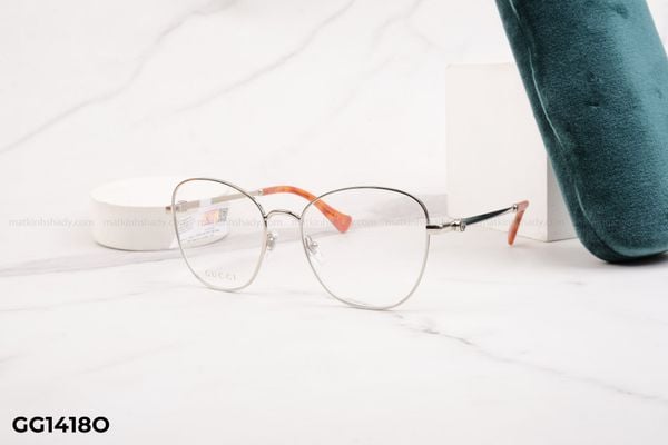 GG1418O gọng kính chính hãng gucci, top gọng đẹp, gọng thời trang, gọng nam nữ unisex, gọng kính cận, gọng kính giả cận chống bụi, kiểu dáng mắt mèo