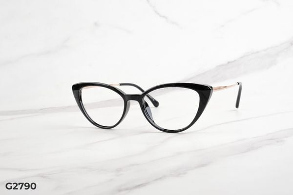 G2790 top gọng đẹp, gọng thời trang, gọng nam nữ unisex, gọng kính cận, gọng kính giả cận chống bụi, kiểu dáng mắt mèo