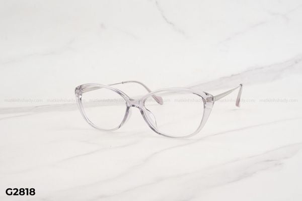 G2818 top gọng đẹp, gọng thời trang, gọng nam nữ unisex, gọng kính cận, gọng kính giả cận chống bụi, kiểu dáng mắt mèo