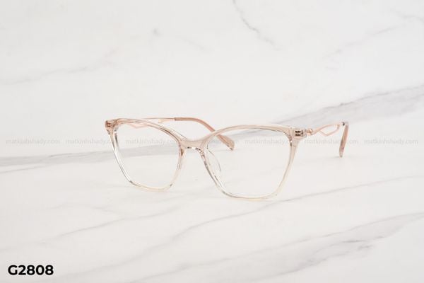 G2808 top gọng đẹp, gọng thời trang, gọng nam nữ unisex, gọng kính cận, gọng kính giả cận chống bụi, kiểu dáng mắt mèo