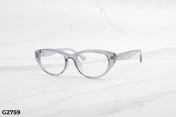 G2759 top gọng đẹp, gọng thời trang, gọng nam nữ unisex, gọng kính cận, gọng kính giả cận chống bụi, kiểu dáng mắt mèo
