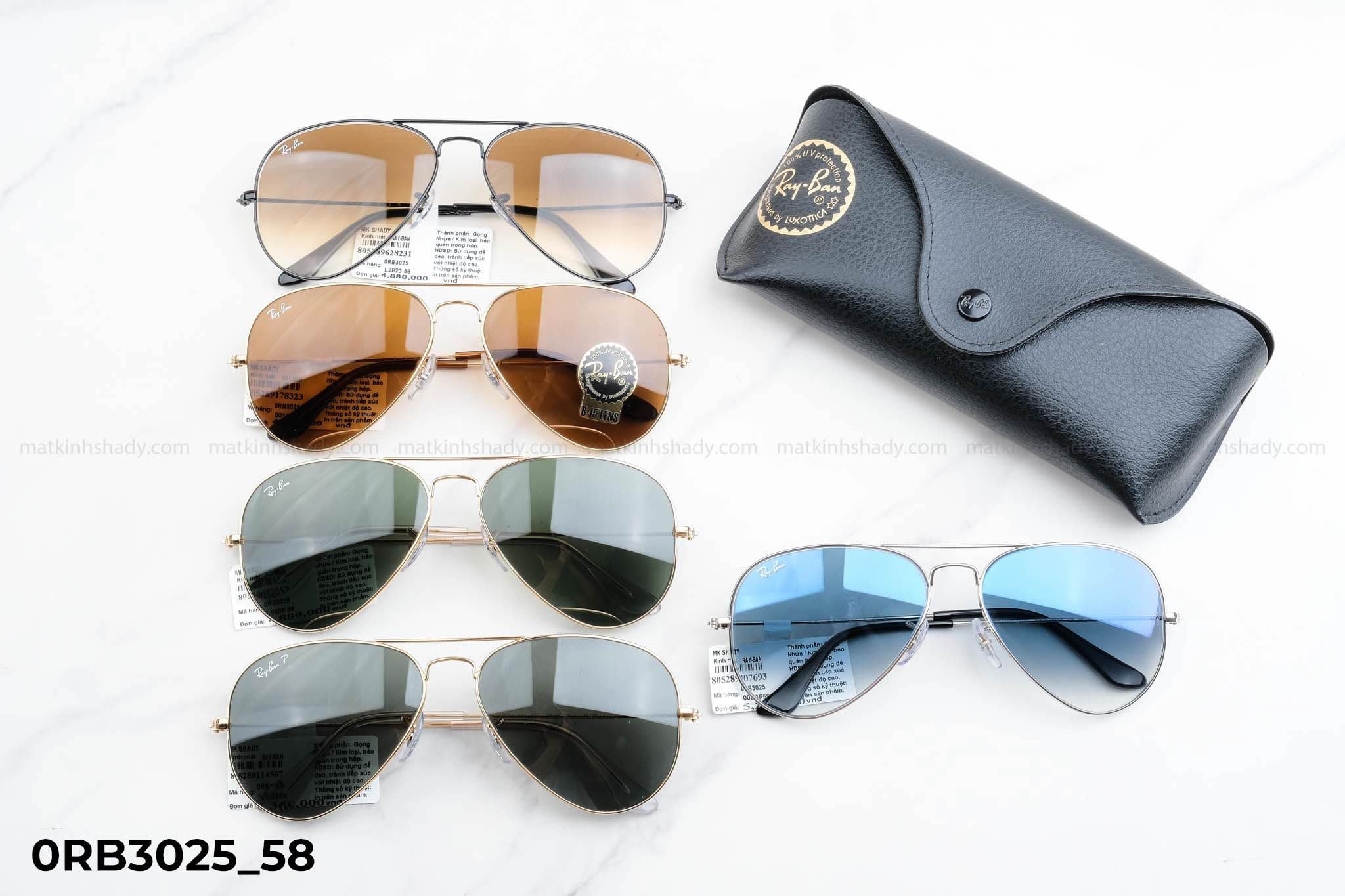  Rayban Eyewear - Sunglasses - 0RB3025 (58) 