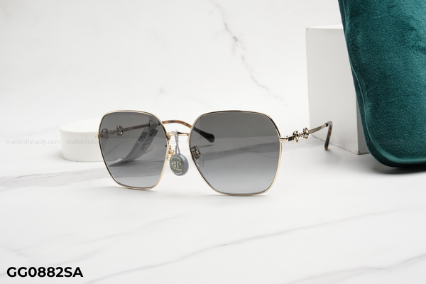 GG0882SA kính mát chính hãng gucci, top kính mát đẹp, kính mát thời trang, kính mát nam nữ unisex, kính râm, kiểu dáng lục giác