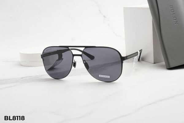BL8118 kính mát chính hãng bolon, top kính mát đẹp, kính mát thời trang, kính mát nam nữ unisex, kính râm, kiểu dáng phi công