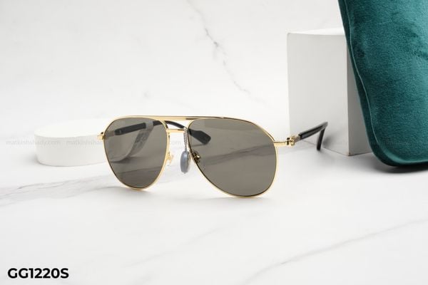 GG1220S kính mát chính hãng gucci, top kính mát đẹp, kính mát thời trang, kính mát nam nữ unisex, kính râm, kiểu dáng phi công
