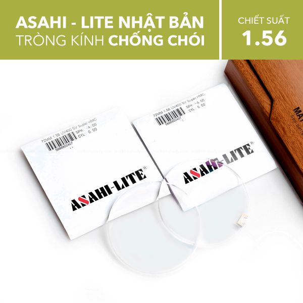 Tròng Kính Chống Chói Asahi Lite 1.56