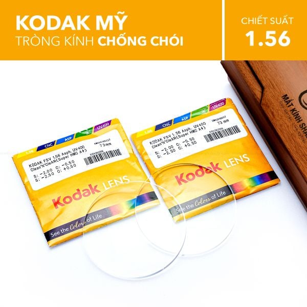 Tròng Kính Chống Chói Kodak 1.56 Fsv Uv400