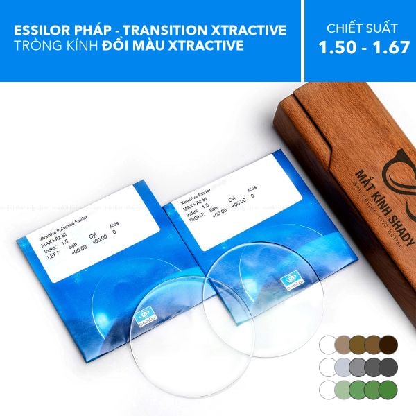 Tròng Kính Đổi Màu Transition XTRActive Essilor