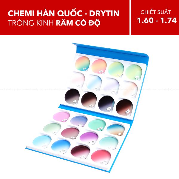 Tròng Kính Râm Cận Chemi DryTin