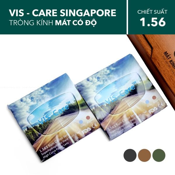 Tròng Mát Cận Sun Lens SHMC Vis Care 1.56 (Khói, Trà,Xanh Rayban G15)