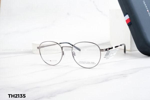 TH2135 gọng kính chính hãng Tommy Hilfiger, top gọng đẹp, gọng thời trang, gọng nam nữ unisex, gọng kính cận, gọng kính giả cận chống bụi, kiểu dáng tròn