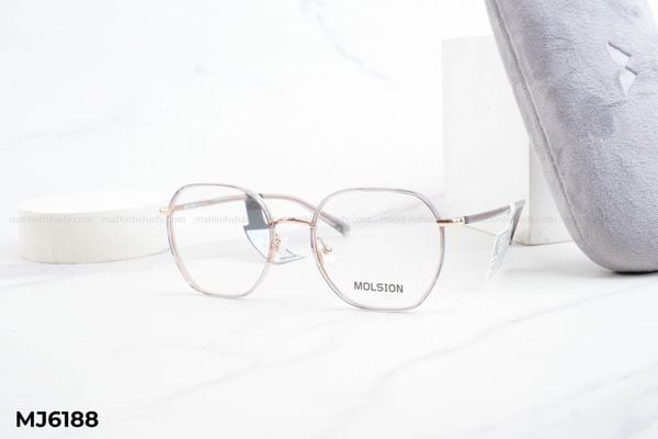 MJ6188 gọng kính chính hãng Molsion, top gọng đẹp, gọng thời trang, gọng nam nữ unisex, gọng kính cận, gọng kính giả cận chống bụi, kiểu dáng vuông