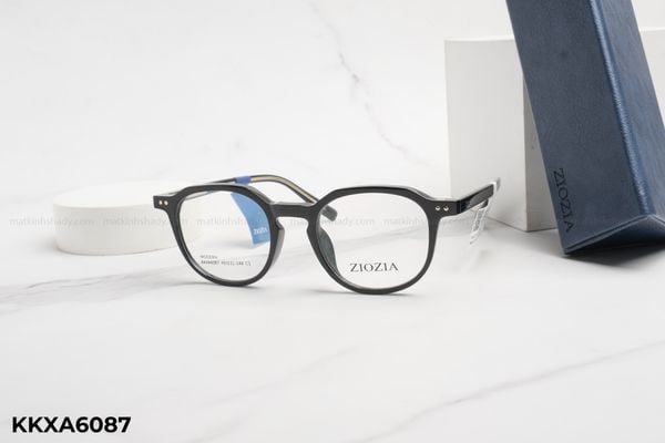 KKXA6087 gọng kính chính hãng ziozia, top gọng đẹp, gọng thời trang, gọng nam nữ unisex, gọng kính cận, gọng kính giả cận chống bụi, kiểu dáng tròn