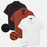  Sơ Mi Nam Tay Ngắn Cotton Co Giãn SMN0098 