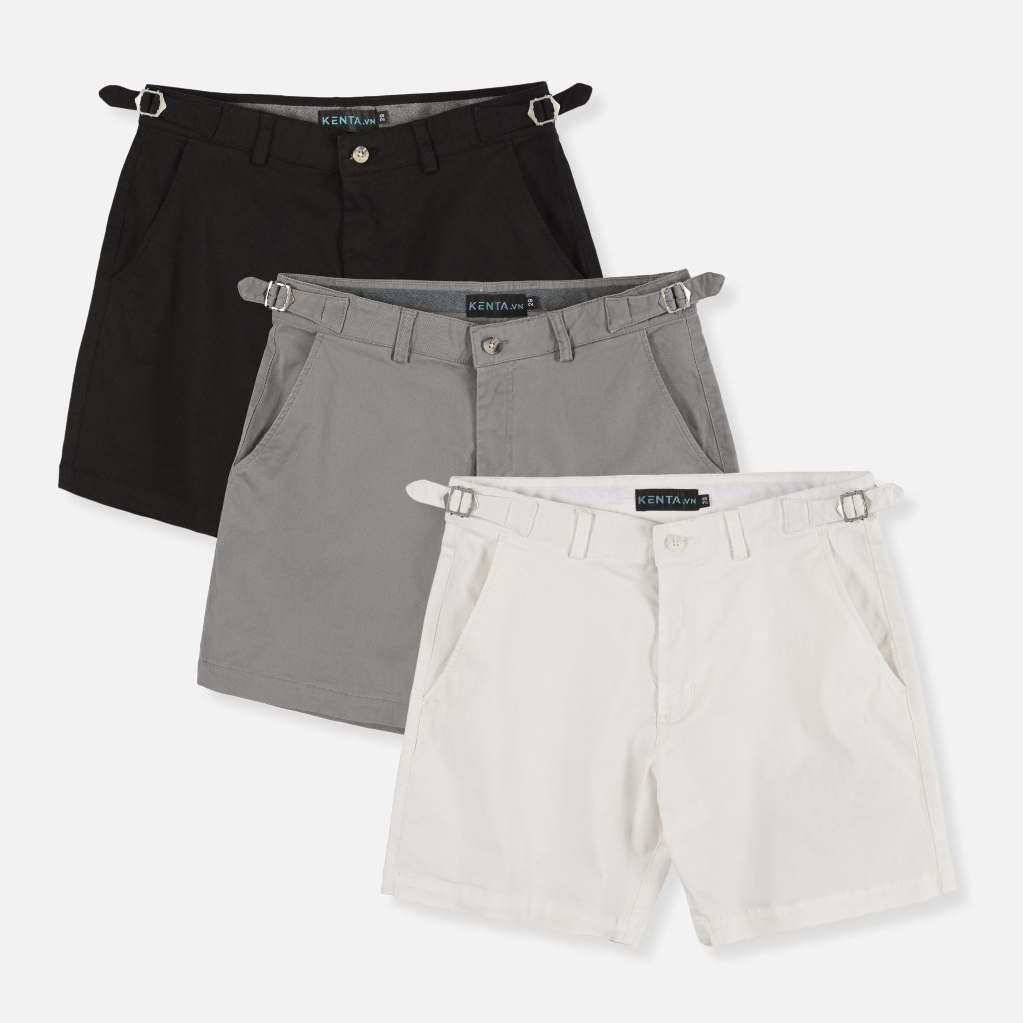  Quần Short Kaki Side Tab Khóa Gài QSK0068 