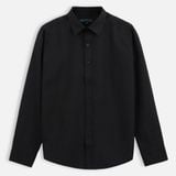  Sơ Mi Nam Đen Vải Lụa Dày  SMD0090 