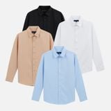  Sơ Mi Nam Đen Vải Lụa Dày  SMD0090 