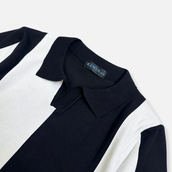  Áo Thun Polo Dệt Kim Phối ATP0048 