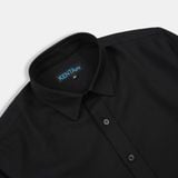  Sơ Mi Nam Đen Vải Lụa Dày  SMD0090 