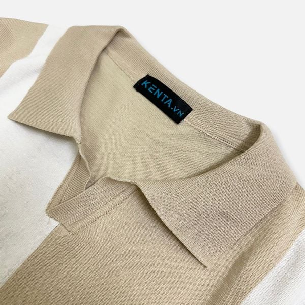 Áo Thun Polo Dệt Kim Phối ATP0048 