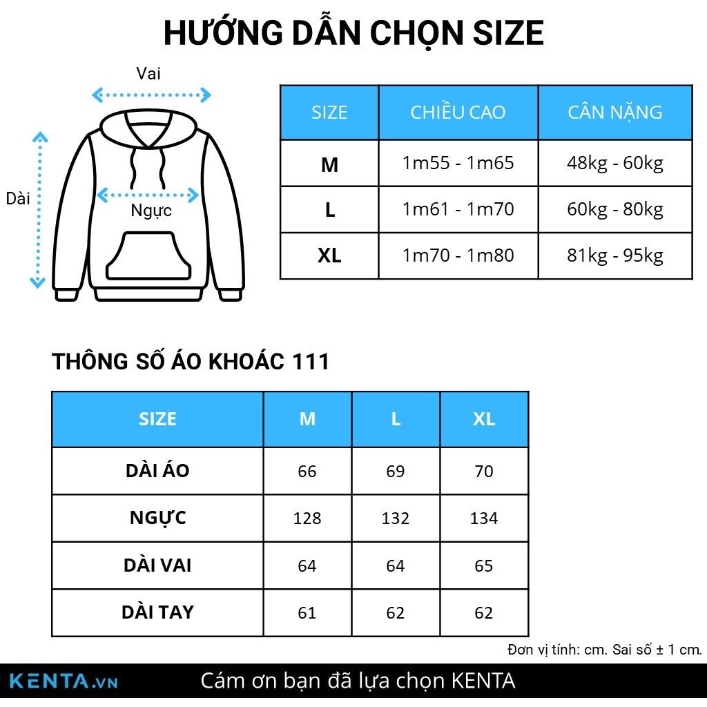  Áo Khoác Nỉ Dây Kéo 2 Đầu AKN0111 