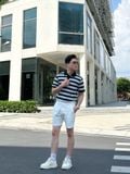  Áo Thun Polo Sọc Ngang Cotton ATP0051 
