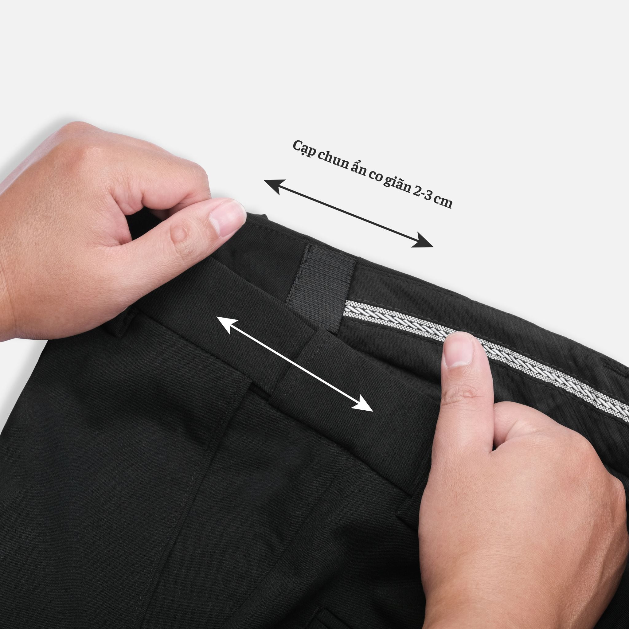  Quần Tây Nam Cạp Chun Ẩn Co Giãn, Dày Dặn QTA0049 