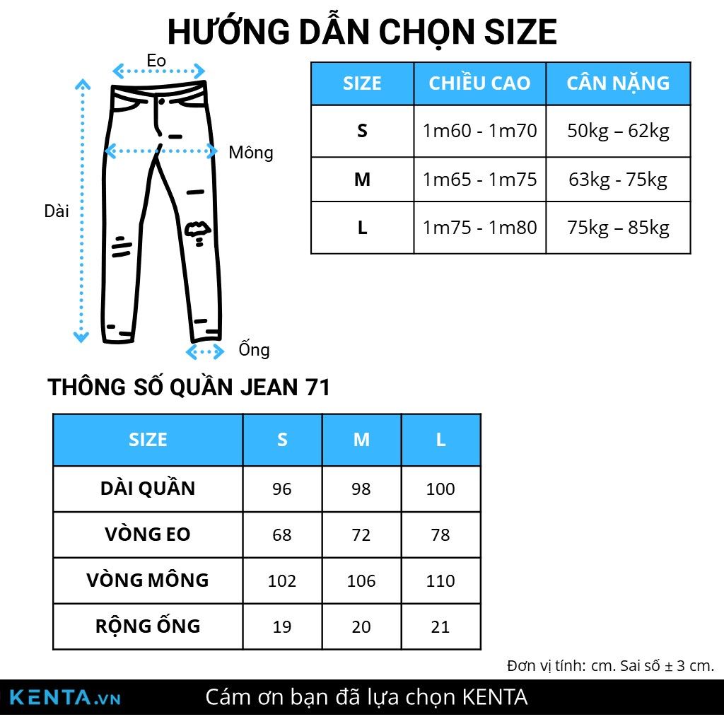  Quần Jean Nam Wash QJD0071 