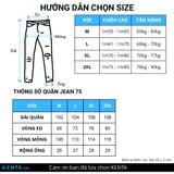  Quần Jeans Form Rộng, Lưng Thun QJD0075 
