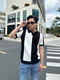  Áo Thun Polo Dệt Kim Phối ATP0048 