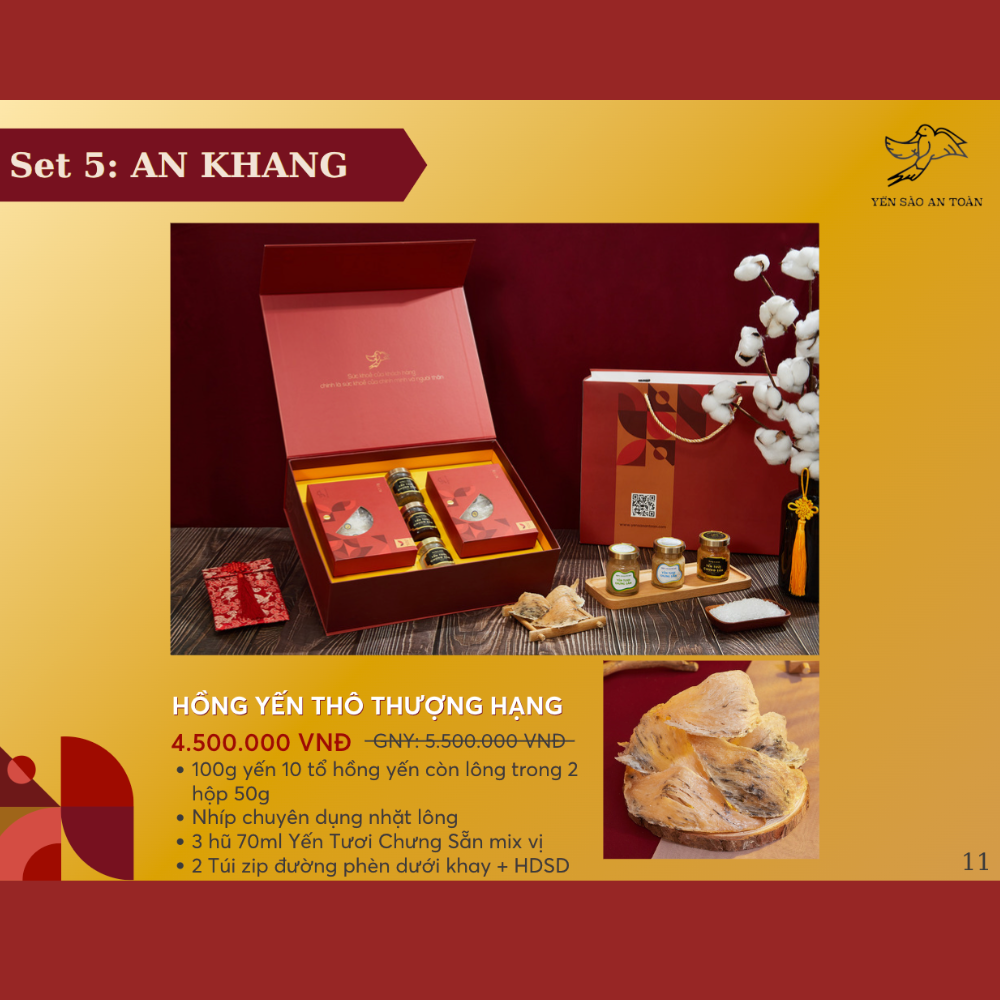 Hộp quà Đại Lợi Tổ Yến Nguyên Chất 50g và 100g với 10 lựa chọn ý nghĩa