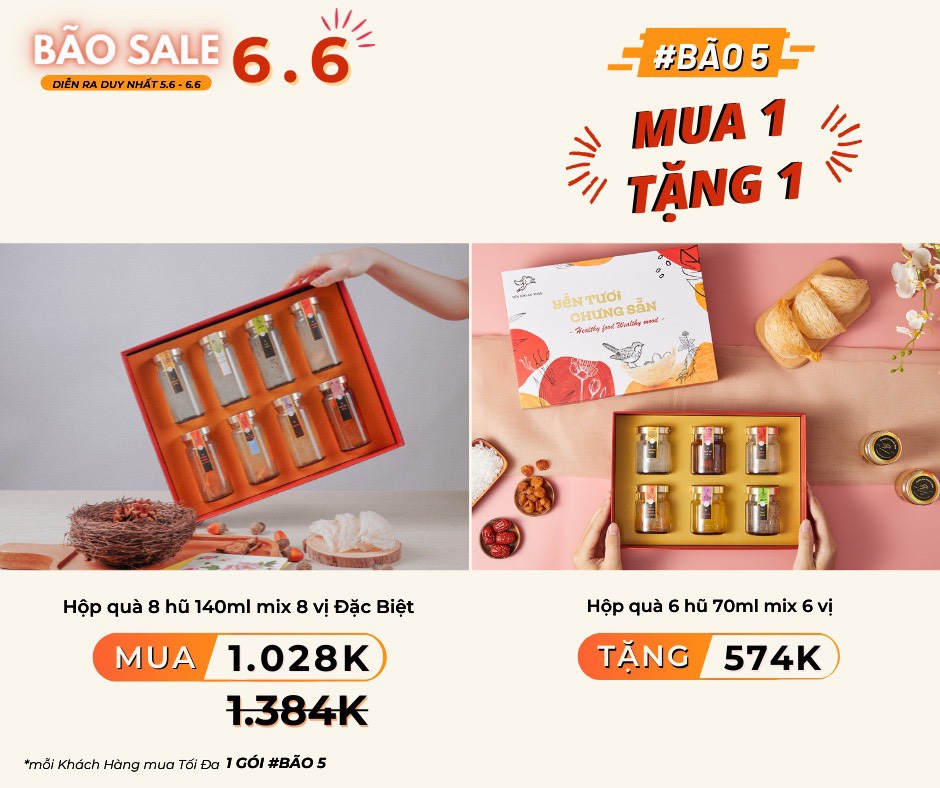 Bão 5 - Giải nhiệt mùa hè, sale giữa năm 6.6