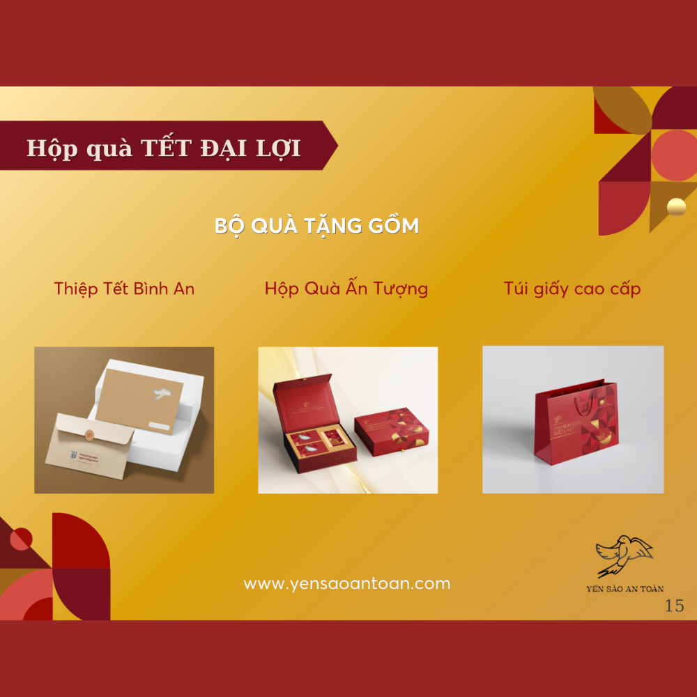 Hộp quà Đại Lợi Tổ Yến Nguyên Chất 50g và 100g với 10 lựa chọn ý nghĩa