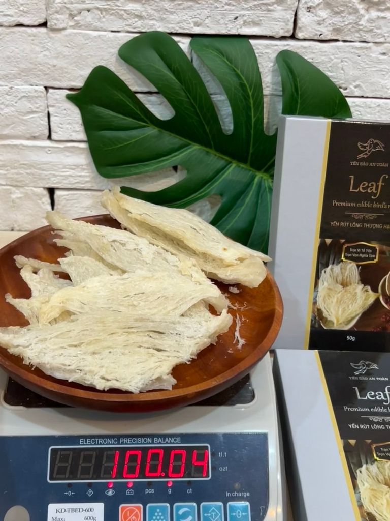 Yến Rút Lông Thượng Hạng 100% Sợi Gân - Dòng Xuất Khẩu