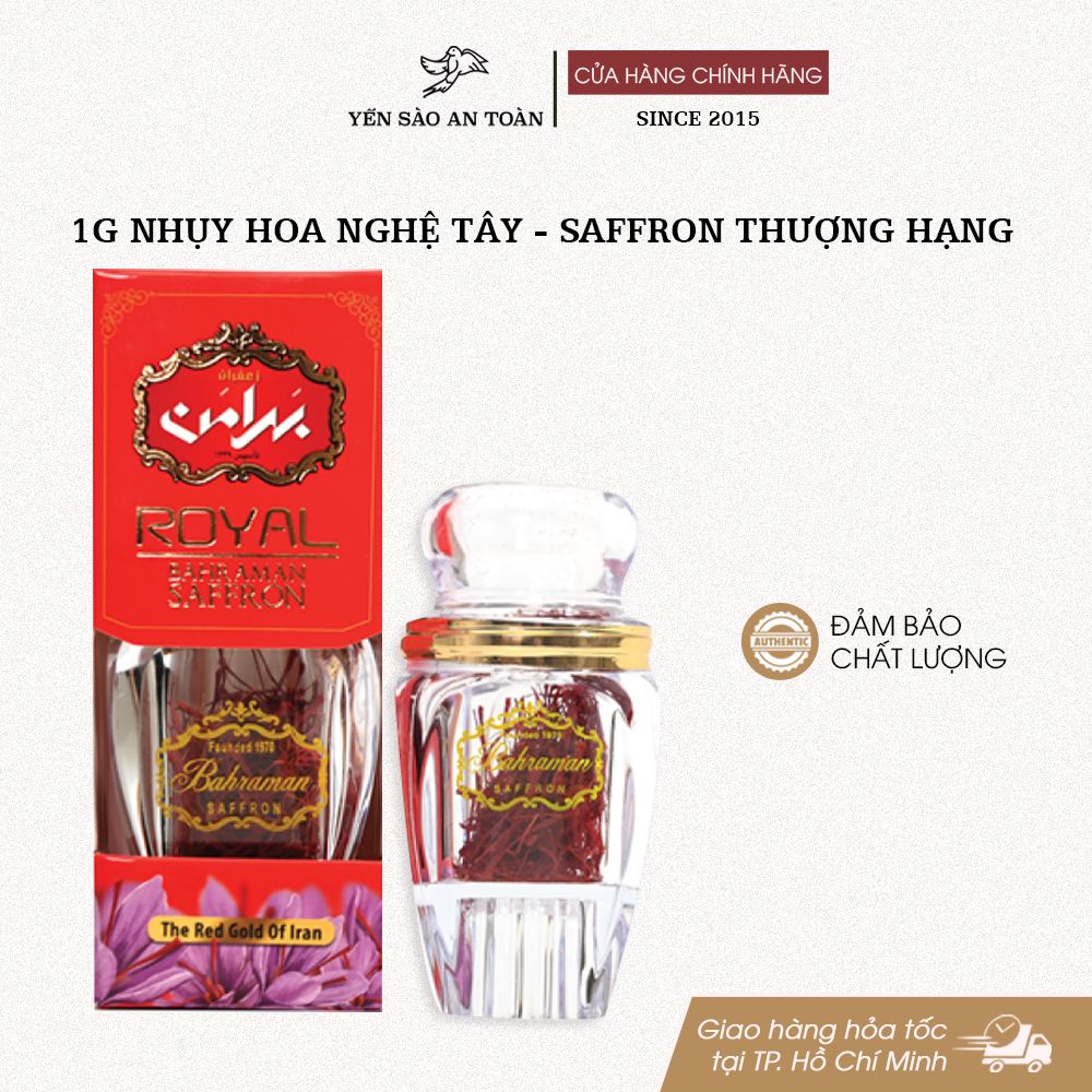 Hũ 1g Saffron (Nhụy hoa nghệ tây Tây Á chính hãng)