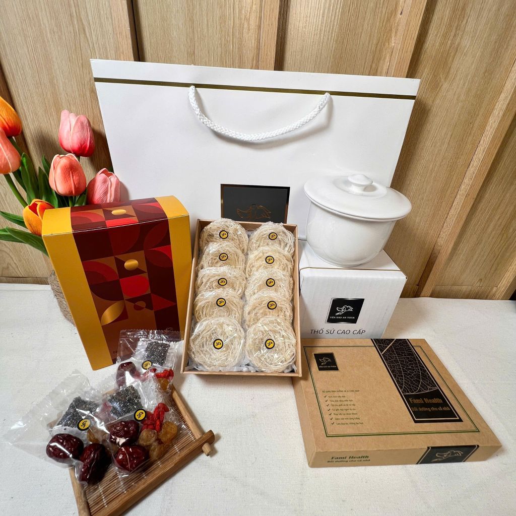 Tổ Yến Làm Sạch Dạng Tròn - 100% sợi THƯỢNG HẠNG