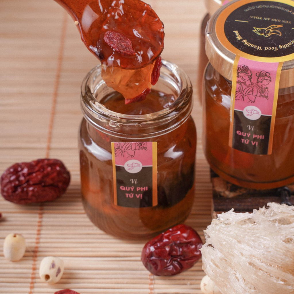 HỘP QUÀ YẾN TƯƠI CHƯNG SẴN 10 HŨ 70ML 10 VỊ ĐONG ĐẦY