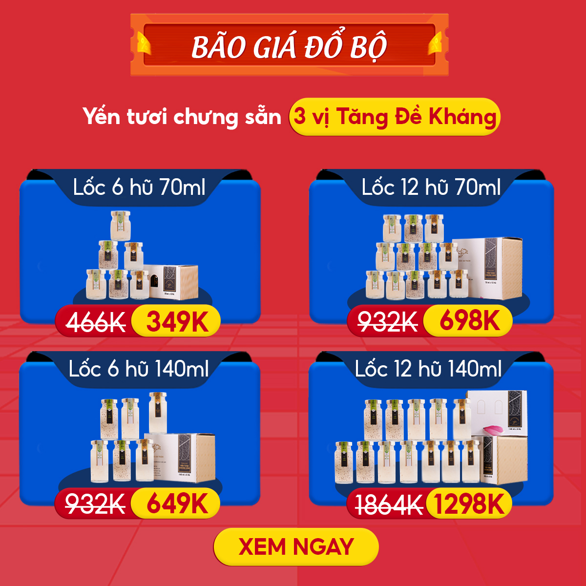 BÃO SET TĂNG ĐỀ KHÁNG - SỐ LƯỢNG GIỚI HẠN 200 LỐC