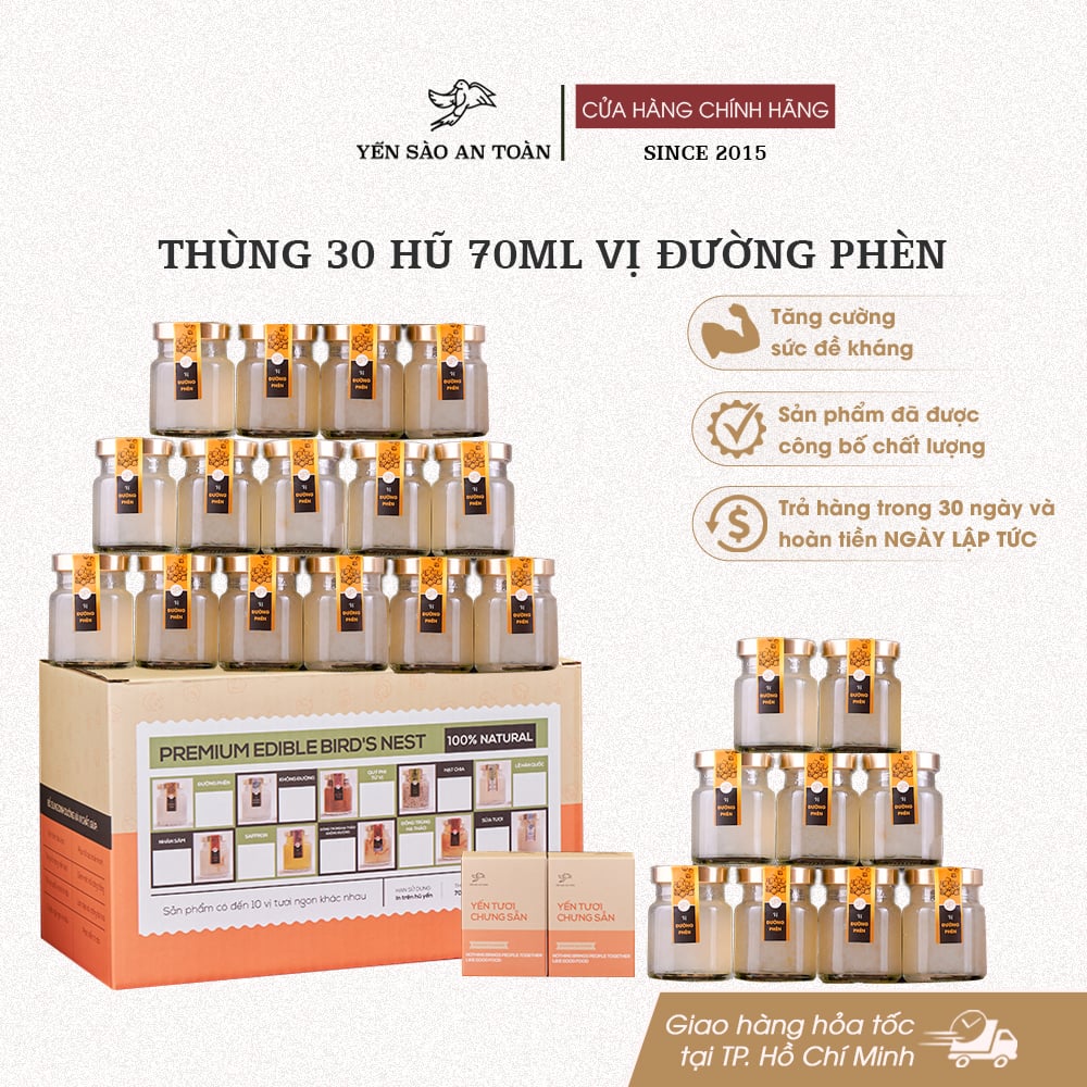 Thùng 30 hũ 70ml vị Truyền Thống