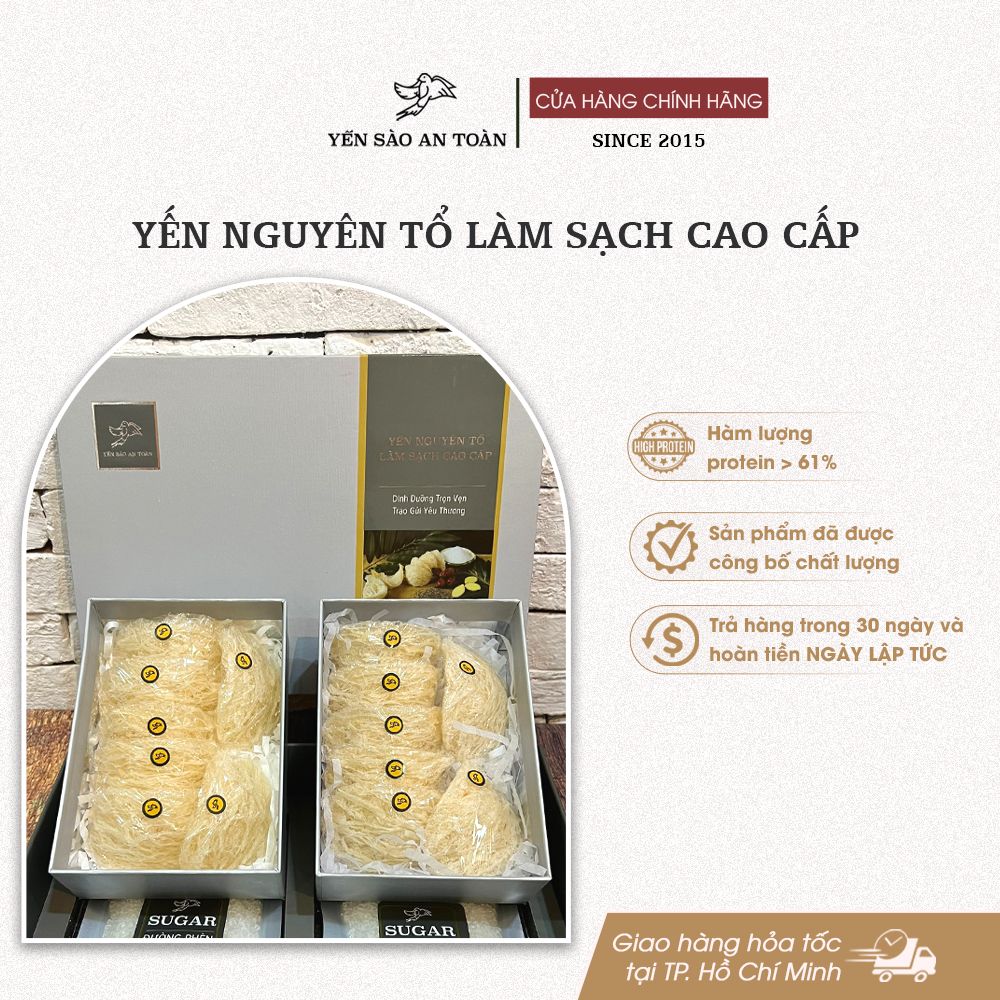 Yến Nguyên Tổ Làm Sạch Cao Cấp