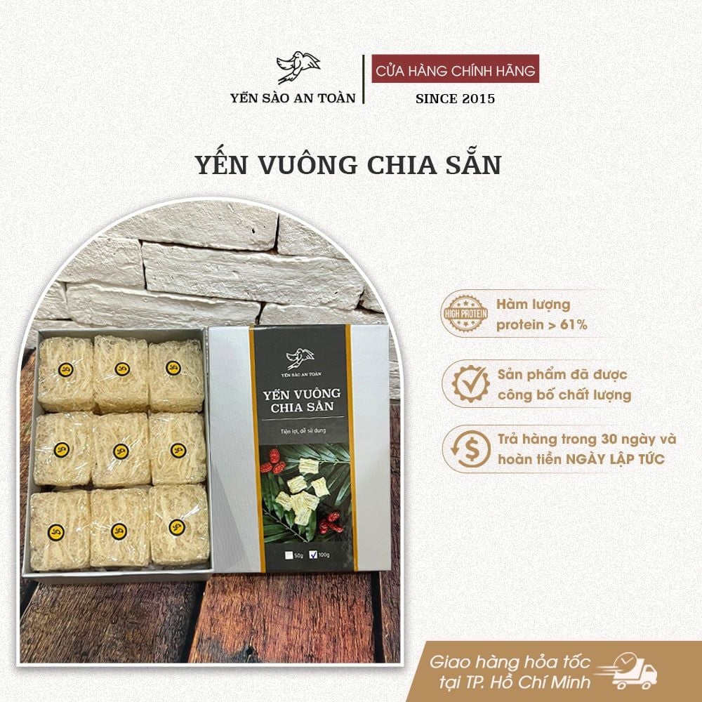 Yến Vuông Chia Sẵn