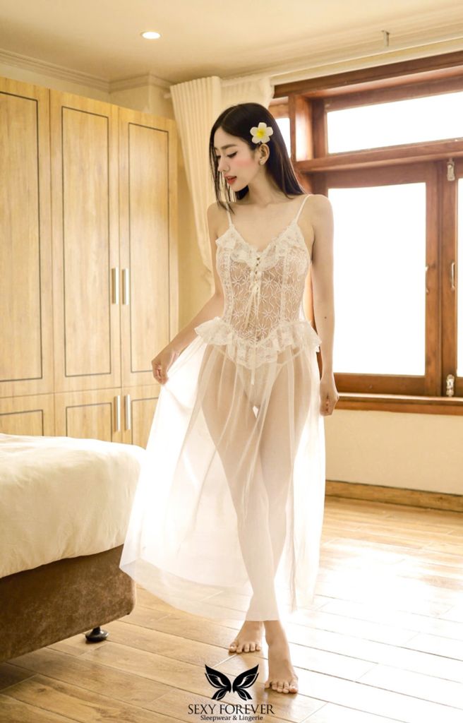 Váy ngủ Xuyên Thấu Dáng Dài Fairy