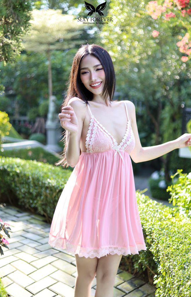 Váy Ngủ Xuyên Thấu Flower