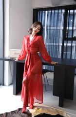 Áo Choàng Ngủ Salie Red
