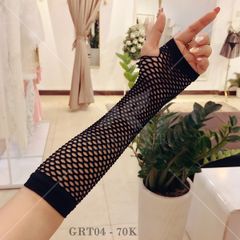 MESH GLOVES BLACK