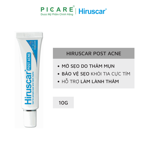 Gel Làm Mờ Sẹo Lõm Và Thâm Mụn Hiruscar Post Acne Gel 10g