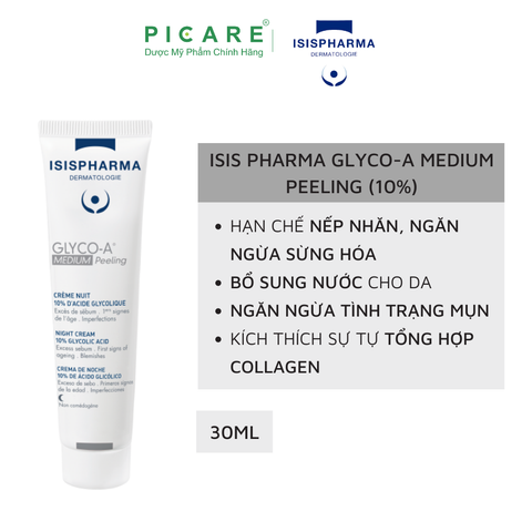 Kem Peeling Trẻ Hóa Da Isis Pharma Glyco-A 10% 30ml