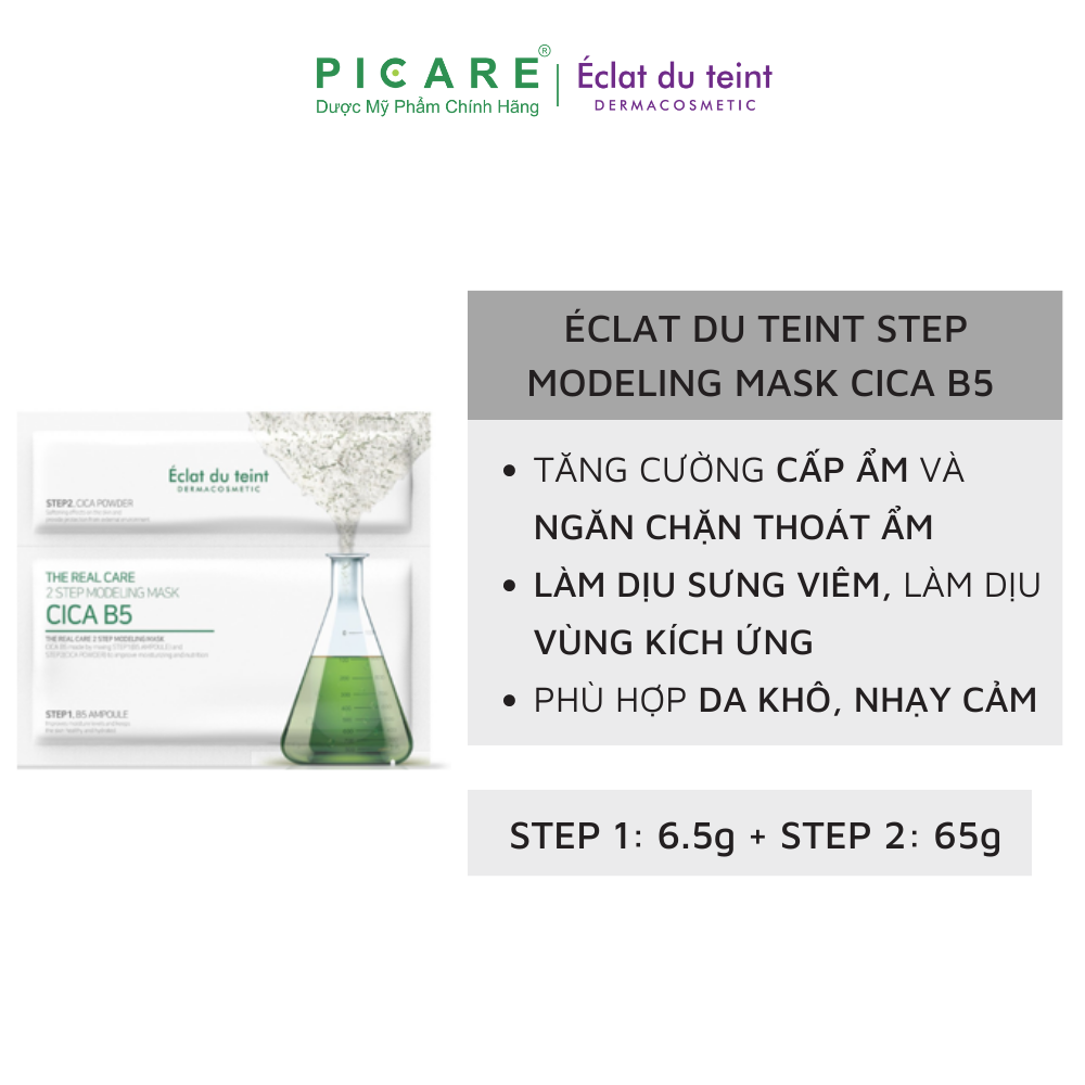 Mặt Nạ Phục Hồi Éclat Du Teint Da Sau Tổn Thương 2 Step