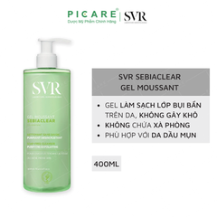 Gel Rửa Mặt Dành SVR Cho Da Dầu Sebiaclear Gel Moussant 400ml