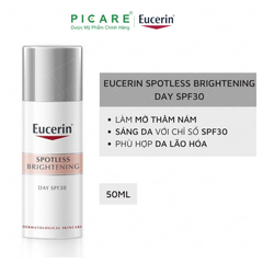 [MUA 1 TẶNG 1] Bộ Sản Phẩm Eucerin Kem Dưỡng Ban Ngày 50ml - 83505 & Sữa Rửa Mặt Giảm Thâm Nám 50g